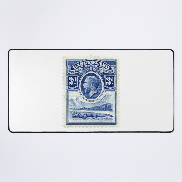 Item preview, Basutoland Vintage Blue Postage Stamp designed and sold by red-amber65.