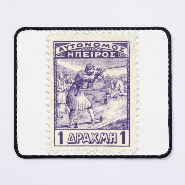 Item preview, Vintage Purple Greek Apaxmh Postage Stamp designed and sold by red-amber65.
