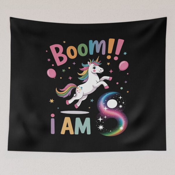 Item preview, Kids 8 Years Old Unicorn Flossing 8th Birthday Girl Unicorn Party designed and sold by RsFilsingerArt.