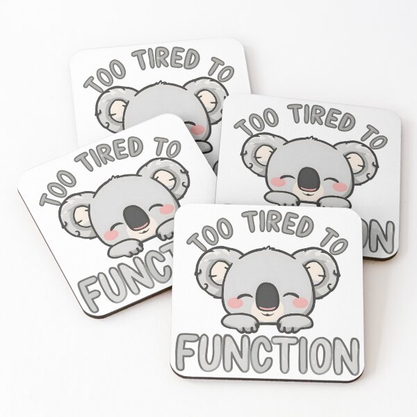 Item preview, Kawaii Koala Exhausted Mood Graphic designed and sold by PixelPanda Cosmos.
