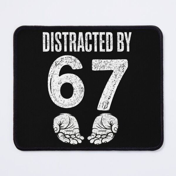 Item preview, Distracted By Six Seven 6 7 Meme Gen Alpha Slang 6 7 Hands designed and sold by FreshVibe Prints.