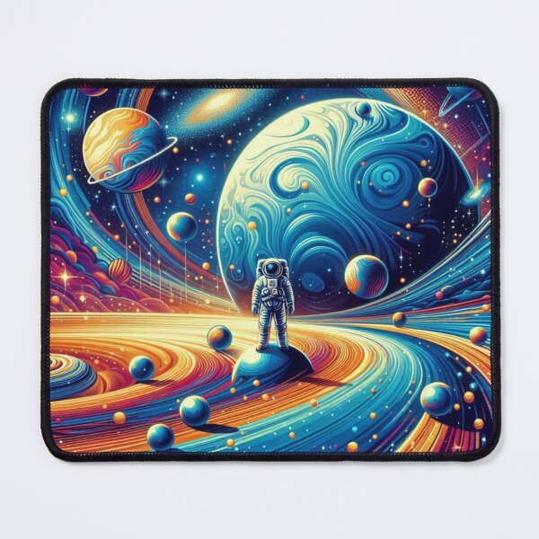 Item preview, Astronaut in Cosmic Swirls – Surreal Space Fantasy designed and sold by Dogandesighn.