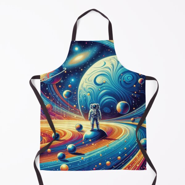 Item preview, Astronaut in Cosmic Swirls – Surreal Space Fantasy designed and sold by Dogandesighn.