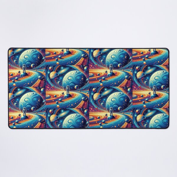 Item preview, Astronaut in Cosmic Swirls – Surreal Space Fantasy designed and sold by Dogandesighn.
