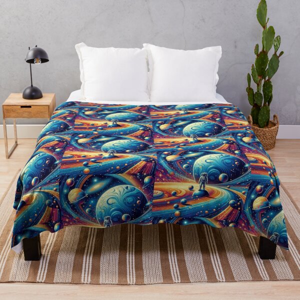Item preview, Astronaut in Cosmic Swirls – Surreal Space Fantasy designed and sold by Dogandesighn.