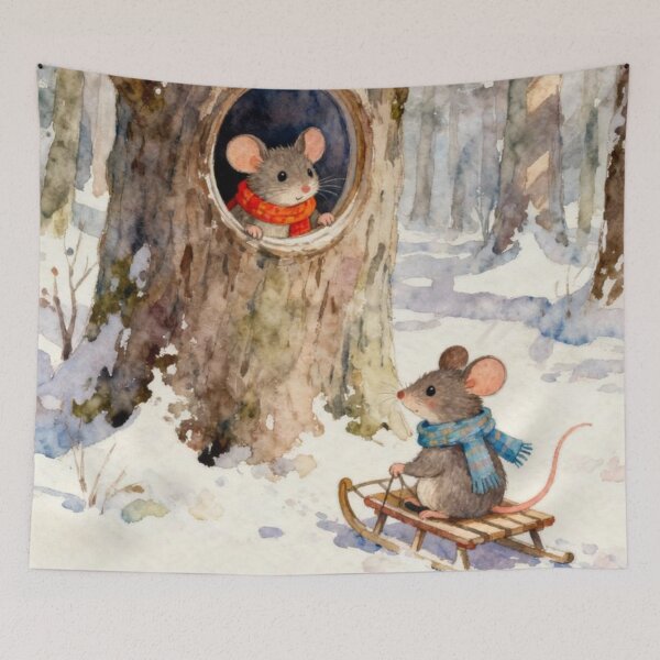 Item preview, Mouse Whispers In The Winter Woods designed and sold by iamdesigns14.