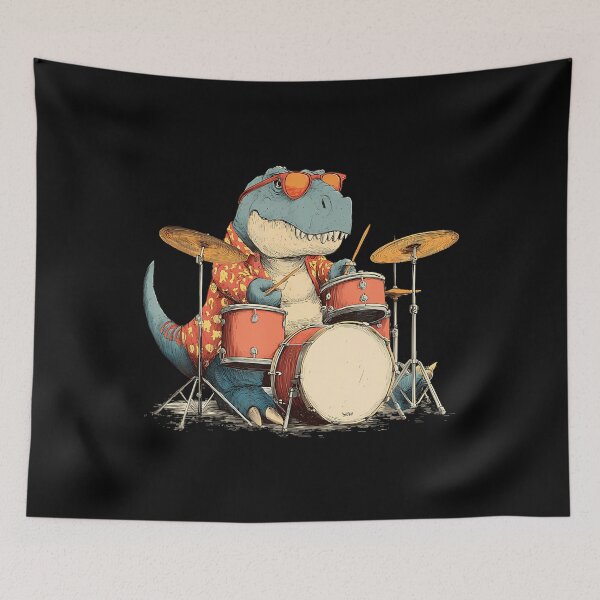 Item preview, Sunglasses Rockstar Dinosaur With Cool Drums Costume designed and sold by ChantelNicole.