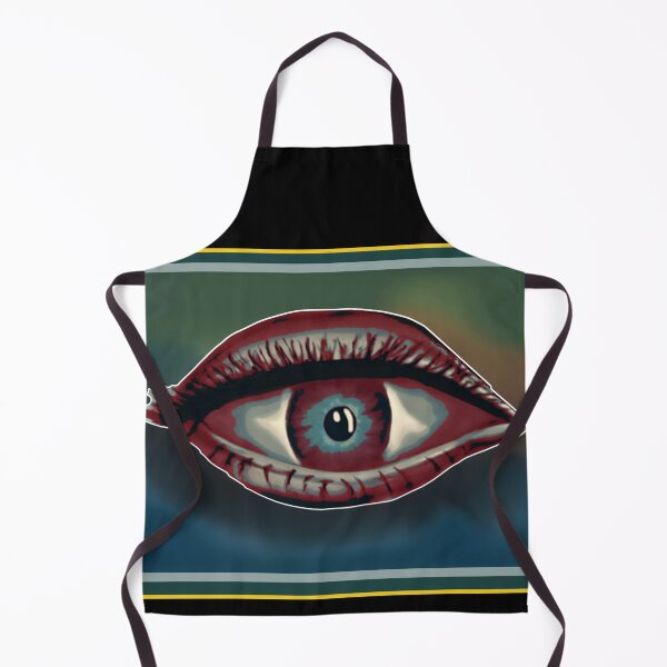 Item preview, Eerie Blue Eye – Symbolic Dark Art Print designed and sold by Kyradem.