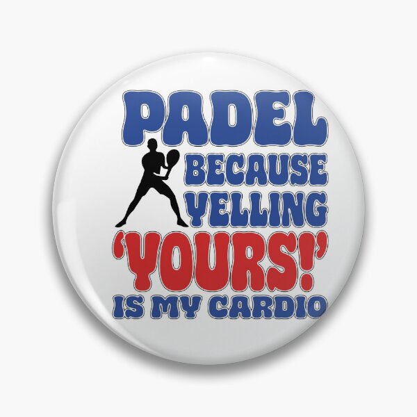 Item preview, Padel Because Yelling Yours Is My Cardio – Funny Padel Shirt designed and sold by Mr Lee.