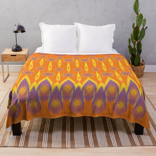 Item preview, Seamless Ikat Pattern concept gold color designed and sold by ChaReePat.