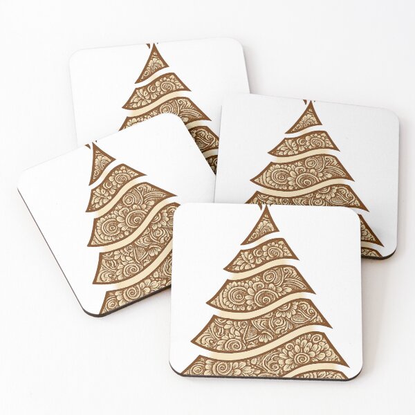 Item preview, Henna Lace Christmas Tree designed and sold by The Daily Sketchbook .