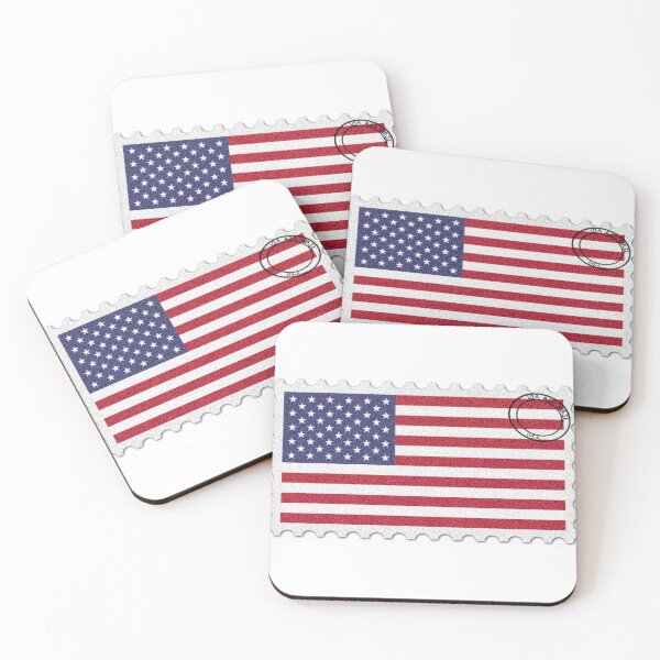 Item preview, USA National Flag Postage Stamp designed and sold by red-amber65.