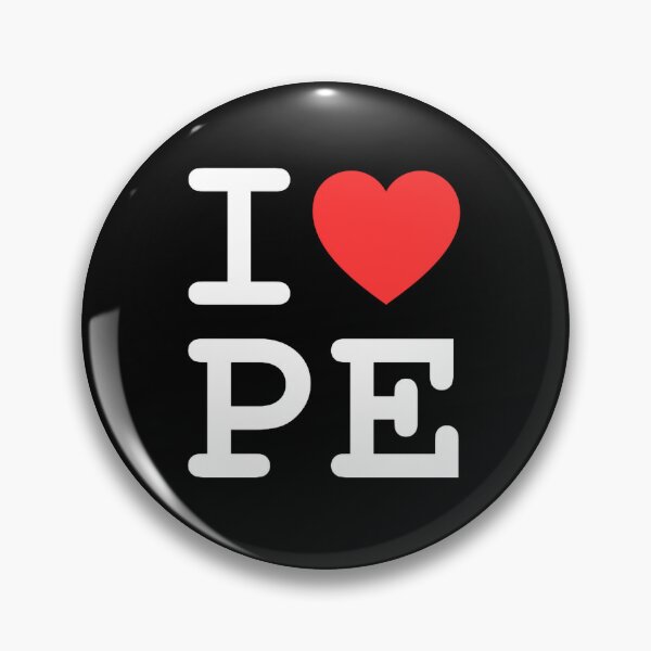 Item preview, I Heart PE white designed and sold by PELearnPlay.