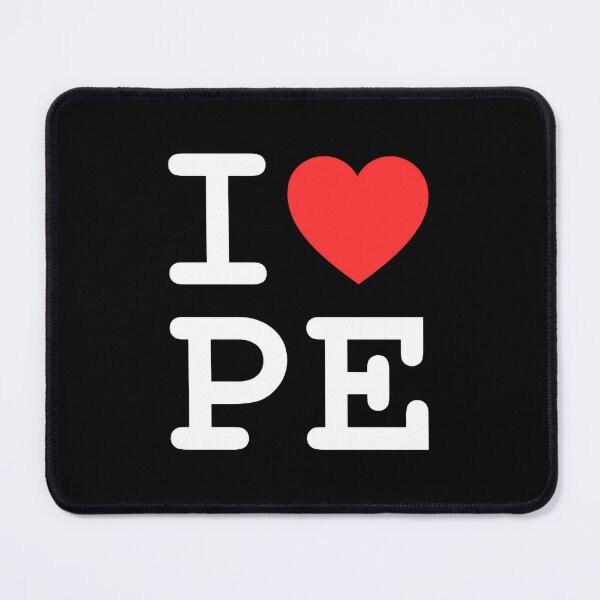 Item preview, I Heart PE white designed and sold by PELearnPlay.