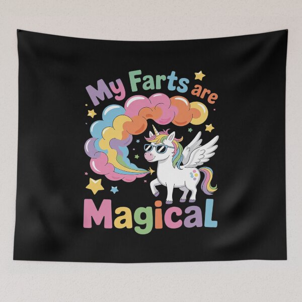 Item preview, My Farts Are Magical Farting Unicorn Rainbow Gag Squad designed and sold by VerseFarm.