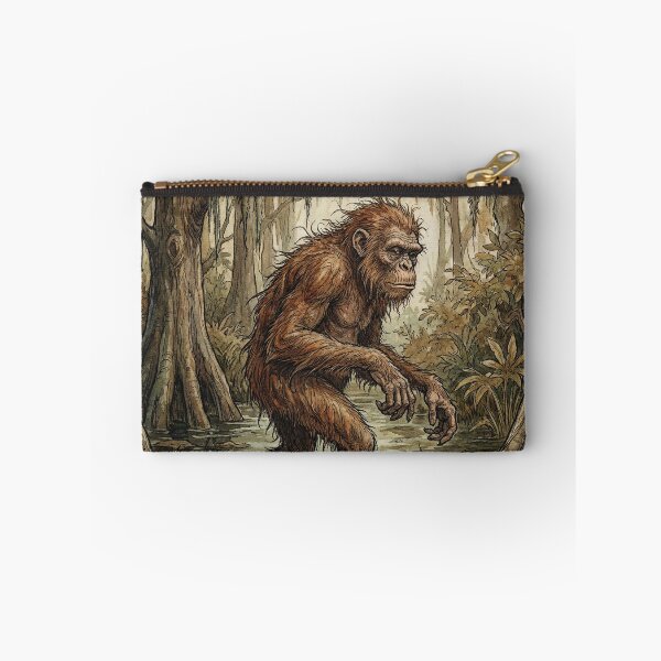 Item preview, Skunk Ape in the Everglades illustration designed and sold by Vintage Designs +.