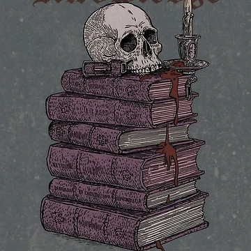 Artwork thumbnail, Forbidden Knowledge Book Stack - Gothic Library by ThePromptStudio
