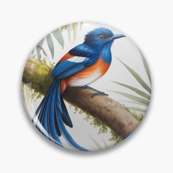 Item preview, Madagascar Nymph Bulbul Realistic watercolor art designed and sold by WILDMADADESIGN.