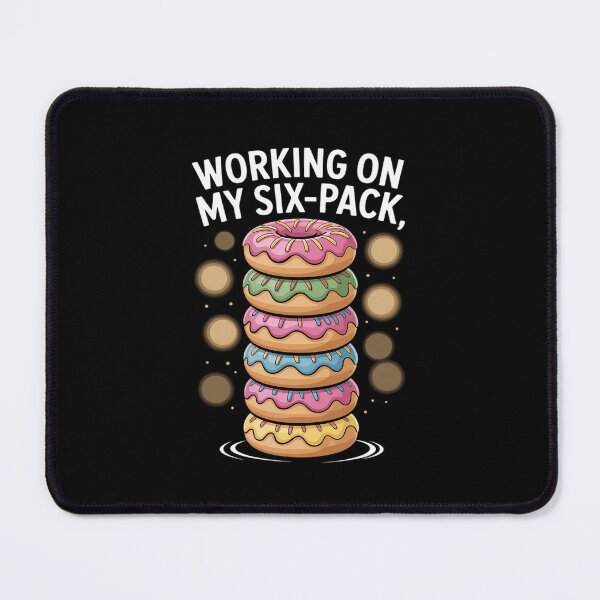 Item preview, Men Working On My Six Pack Donut 6-Pack Dad Bod designed and sold by CombatTask.