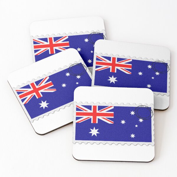 Item preview, Australia National Flag Postage Stamp designed and sold by red-amber65.