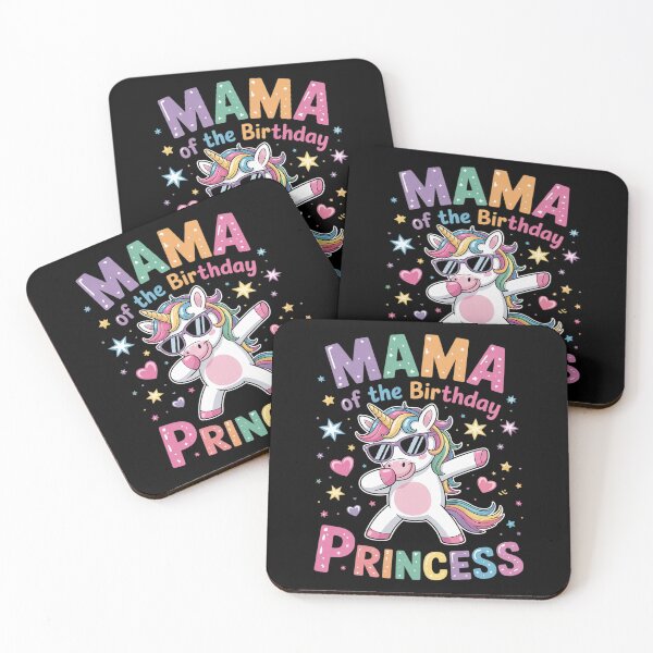 Item preview, Mama of the Birthday Princess Girl Dabbing Unicorn Mom designed and sold by RsFilsingerArt.