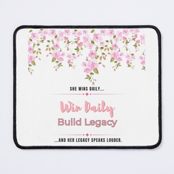 Item preview, Feminine - She Wins Daily... Legacy Speaks Louder designed and sold by Inspirit Threads.