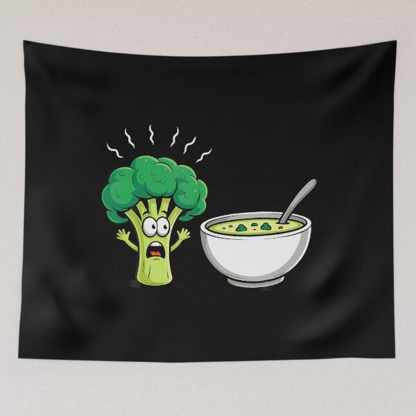 Item preview, Scared Broccoli Soup designed and sold by JanisPenelope.