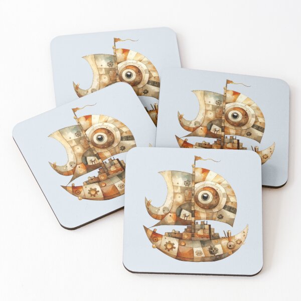Item preview, Steampunk Mechanical Sailing Boat designed and sold by CharlottePlaceArt.