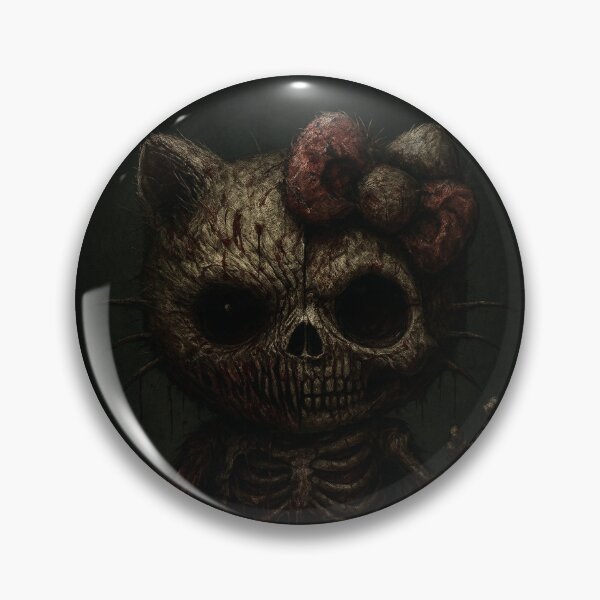 Item preview, Hello Creepy Kitten: demonic skull designed and sold by art-emissa.