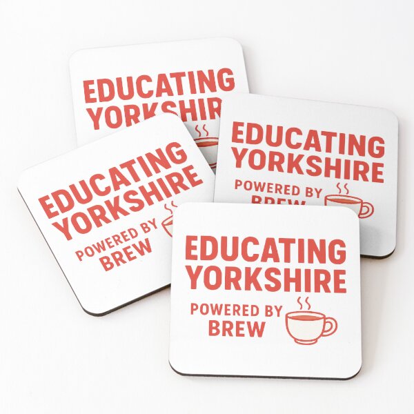 Item preview, Educating Yorkshire Powered by Brew – Funny Teacher Coffee Design designed and sold by Dopamine Glitch.