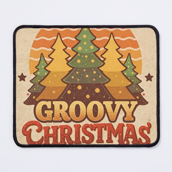 Item preview, Retro 70s Groovy Holiday Trees designed and sold by ChicTrendz.