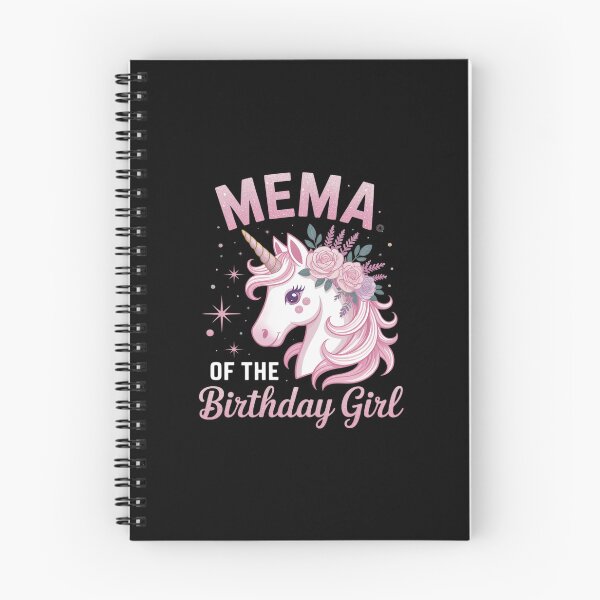 Item preview, Mema Of The Birthday Girl Unicorn Flower Grandma designed and sold by RsFilsingerArt.