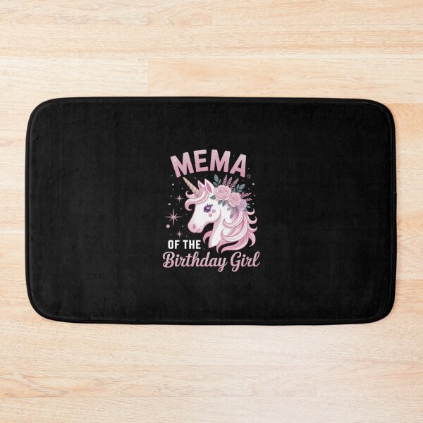 Item preview, Mema Of The Birthday Girl Unicorn Flower Grandma designed and sold by RsFilsingerArt.