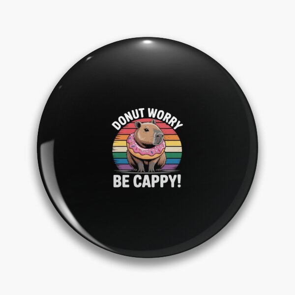 Item preview, Rodent Capybara Donut Worry Be Cappy  designed and sold by CombatTask.