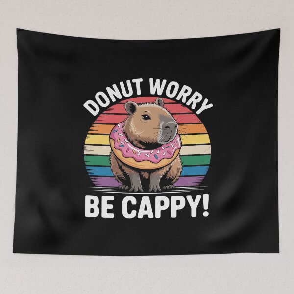 Item preview, Rodent Capybara Donut Worry Be Cappy  designed and sold by CombatTask.
