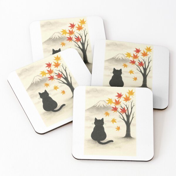 Item preview, El gato negro que viaja a través de las maravillas paisajísticas de Japón designed and sold by M＆VShop.
