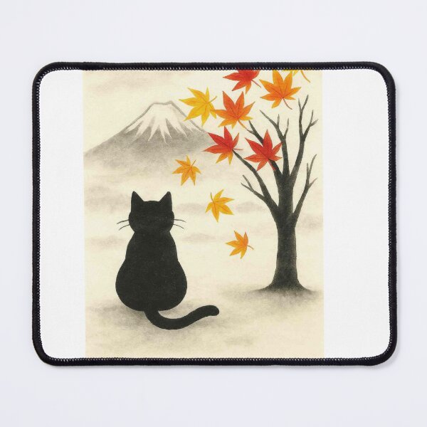 Item preview, The black cat that journeys across Japan’s scenic wonders designed and sold by M&VShop.
