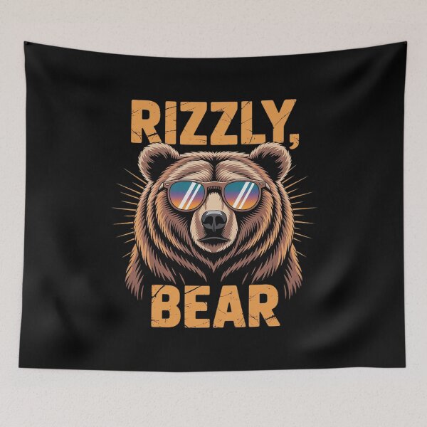 Item preview, Rizzly Bear Cool Grizzly Bear Wearing Sunglasses Meme  designed and sold by CombatTask.