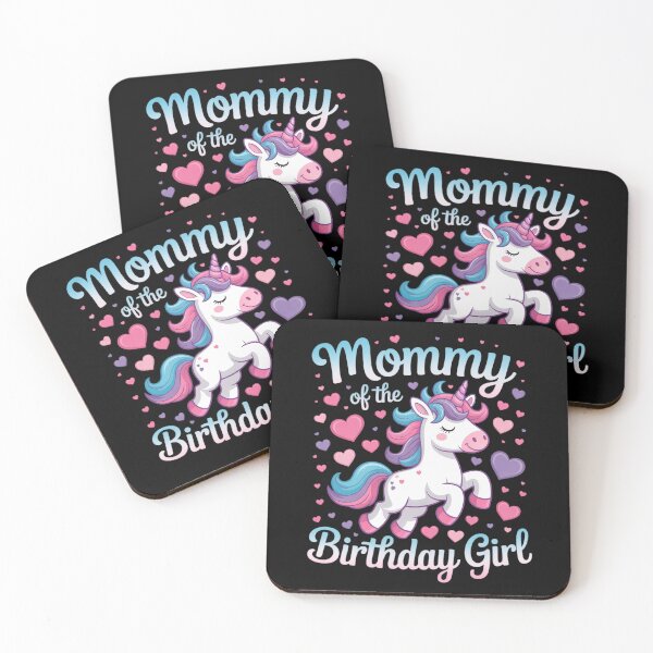 Item preview, Mommy of the Birthday Girl Flossing Unicorn Mom Mommy  designed and sold by RsFilsingerArt.