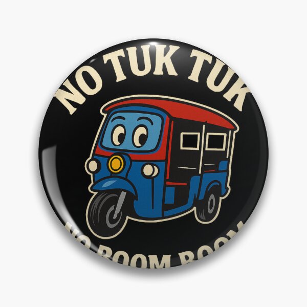 Item preview, No Tuk Tuk • No Boom Boom – Funny Thailand Tuk Tuk Design designed and sold by WildBoysShop.