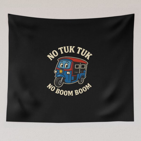 Item preview, No Tuk Tuk • No Boom Boom – Funny Thailand Tuk Tuk Design designed and sold by WildBoysShop.