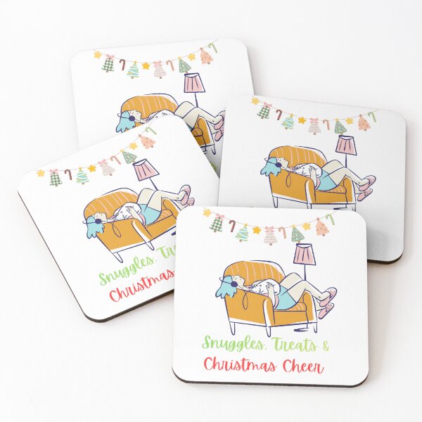 Item preview, "Snuggled in Cheer: A Cozy Christmas Moment" designed and sold by Hadiya-Bravo-Art.