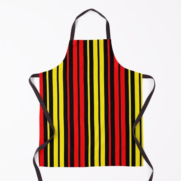 Item preview, Red Yellow Stripes On Black Background Design  designed and sold by PatternTitan.
