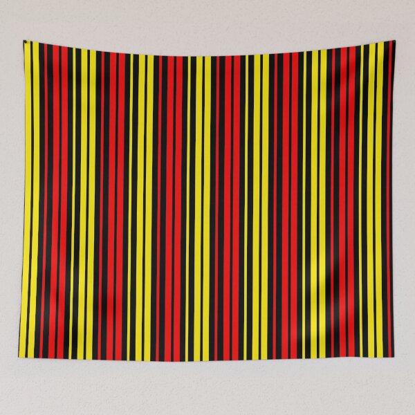 Item preview, Red Yellow Stripes On Black Background Design  designed and sold by PatternTitan.