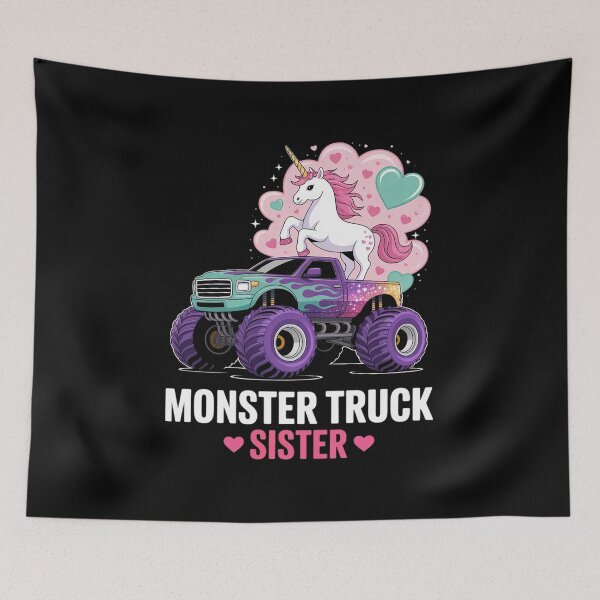 Item preview, Monster Truck Sister Unicorn Monster Truck Sisư designed and sold by RsFilsingerArt.