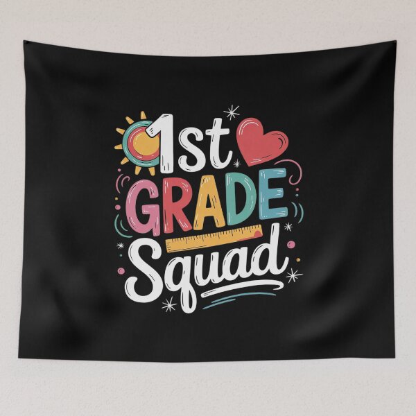 Item preview, 1st First Grade Squad Student Teacher Back To School  designed and sold by CombatTask.