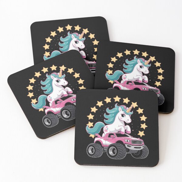 Item preview, Monster Truck Unicorn Girl Birthday Party Monster Truck designed and sold by RsFilsingerArt.