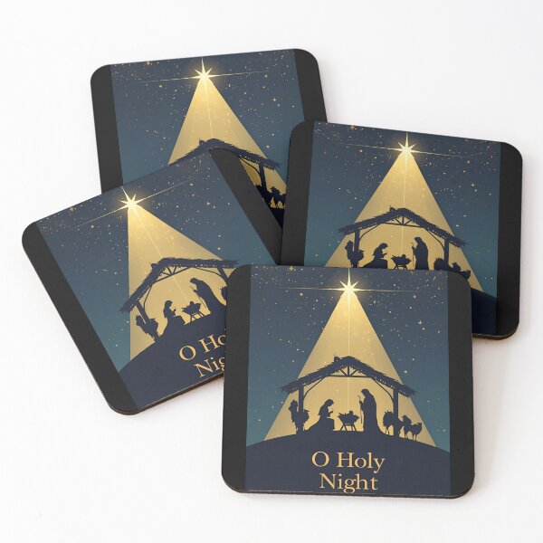 Item preview, Midnight Nativity Silhouette Art designed and sold by ChicTrendz.