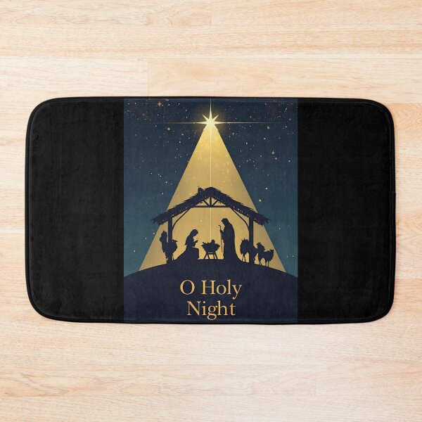 Item preview, Midnight Nativity Silhouette Art designed and sold by ChicTrendz.