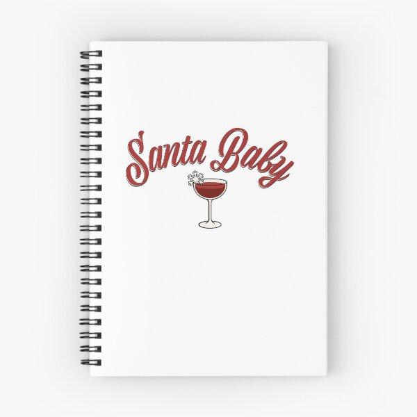 Aperçu de l'œuvre Design de cocktail de Noël Santa Baby – Écriture rétro festive – Illustration mignonne pour une fête de Noël créée et vendue par Olhapro.